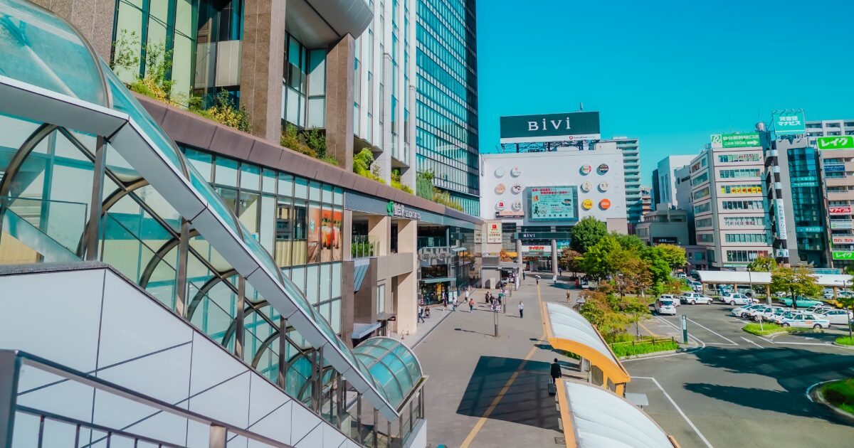 仙台駅東口とBiVi仙台周辺の街並み